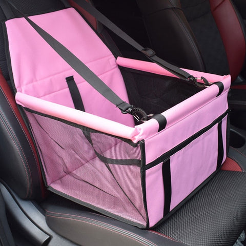 Pet Dog Car Carrier Seat Bag Basket Safety Travelling Cat Puppy Bag Folding Pet Carriers Bag Seat Bag Mesh Hanging Bags Dogs
