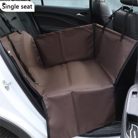 Pet Carriers Oxford Waterproof Dog Car Seat Cover Pet Car Back Seat Dog Carrier Paw Pattern Pet Mat Hammock Cushion Protector