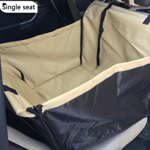Pet Carriers Oxford Waterproof Dog Car Seat Cover Pet Car Back Seat Dog Carrier Paw Pattern Pet Mat Hammock Cushion Protector