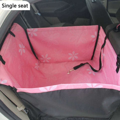 Pet Carriers Oxford Waterproof Dog Car Seat Cover Pet Car Back Seat Dog Carrier Paw Pattern Pet Mat Hammock Cushion Protector