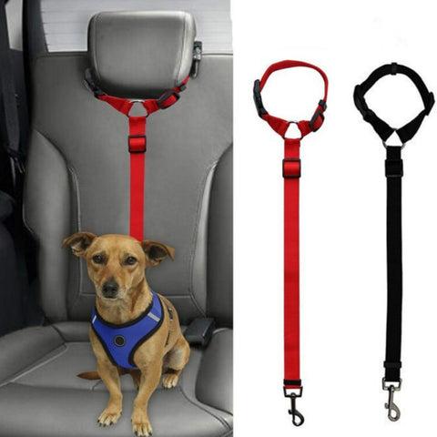 Dog Stuff Practical Dog Cat Pet Safety Adjustable Car Seat Belt Harness Leash Travel Clip Strap Lead Cat Carrier Dog Stroller