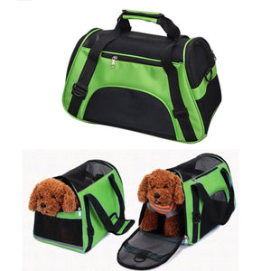 Portable Pet Backpack Messenger Carrier Bags Cat Dog Carrier Outgoing Travel Teddy Packets Breathable Small Pet Handbag