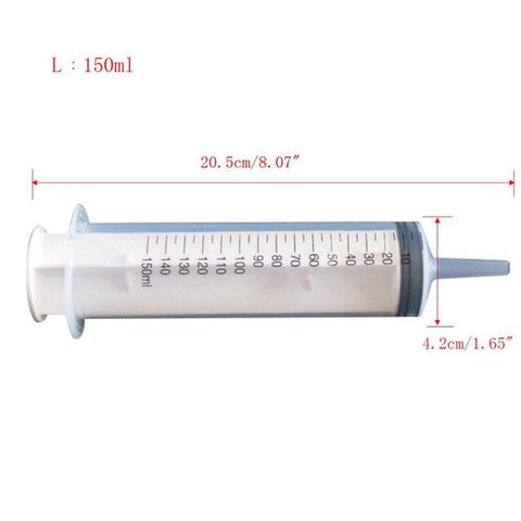 New 100ml/150ml Reusable Big Large Hydroponics Plastic Pet Products Nutrient Sterile Health Measuring Syringe Feeding Tools