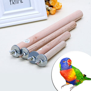 Pet Parrot Raw Wood Stand Toy Parakeet Hamster Branch Perches for Bird Cage NEW good quality