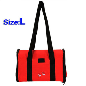 Portable and Soft L Pet Dog Cat Travel Carrier Bag Handbag Shoulder Bag Dual-use 2 Colors