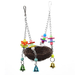 Handcraft Bird's Nest Toys For Birds  parrots To Play Bite Climb Bird Swing Toys