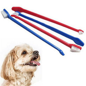 1 Pcs Dog Toothbrush Cat Pet Dental Grooming Washing Tooth Brush Pet Tooth Cleaning Tools random color