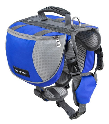 TAILUP Polyester Pet Dog Saddlebags Pack Hound Travel Camping Hiking Backpack Saddle Bag for Small Medium Large Dogs Free Gift