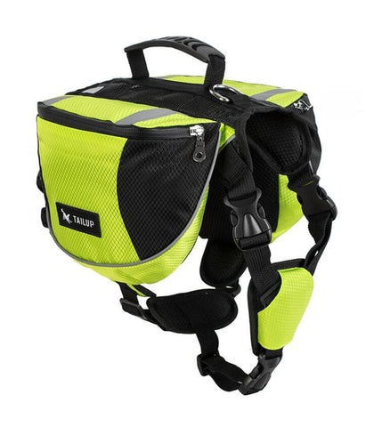 TAILUP Polyester Pet Dog Saddlebags Pack Hound Travel Camping Hiking Backpack Saddle Bag for Small Medium Large Dogs Free Gift