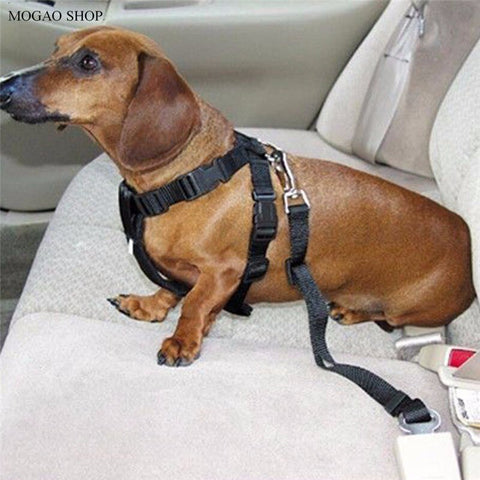Pet Dog Car Supplies Dog Pet Car Safety Seat Belt Harness Restraint Lead Leash Travel Clip