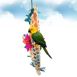 Misterolina Grass Pet Bird Parrot Swing Cage Toy Foraging Toys Chew Bites for Parakeet Cockatiel swing Cages Playing Toy ZYW4190