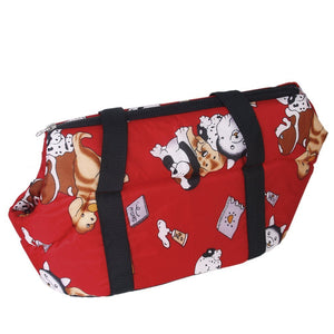 Hot   Red soft travel bag Shoulder Handbag Carrier for dog / cat Size Small