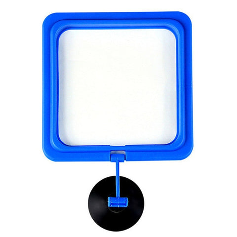 New Aquarium Feeding Ring Fish Tank Station Floating Food Tray Feeder Square Circle Accessory Water Plant Buoyancy Suction Cup