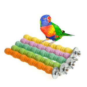 16CM Bird Toys Clib Chew Parrot Grinding Stand Perches Cage Cockatiel Parakeet   -Y102