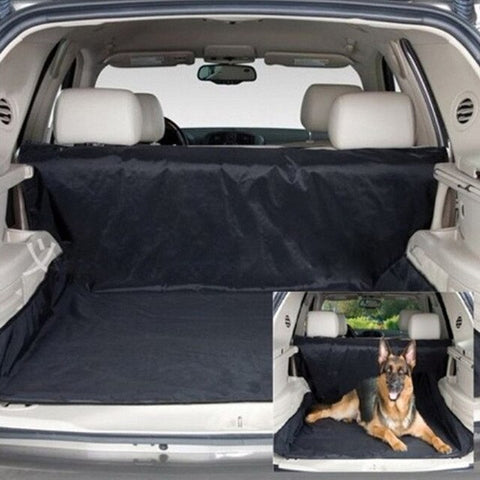 Pet Carrier Vehicle Seat Cover Folding Rear Back Cushion Car Trunk Mat Waterproof Seat Cover Rear Bench Blanket Beds Cushion