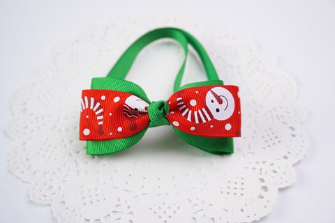 1 Pieces Cute Christmas Pet Supplies Handmade Ribbon Dog Bow Ties 8 Colors Cat Neck Tie Dog Accessories