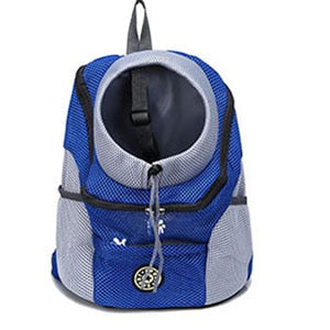 Venxuis New Out Double Shoulder Portable Travel Backpack Outdoor Pet Dog Carrier Bag Pet Dog Front Bag Mesh Backpack Head