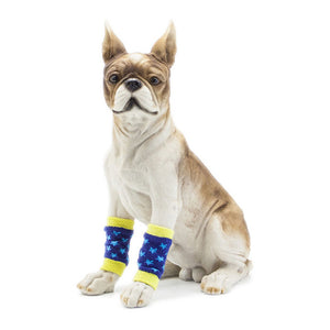 Warm Autumn Winter Pet Dog Leg Warmers Socks Printed Non-slip Leopard Dots Leg Drop Shipping 4Pcs/Set