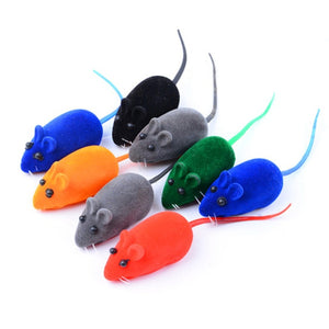 1PCS Rabbit Fur False Mouse Pet Cat Toys Mini Funny Playing Toys For Cats Kitten 13X6X3CM