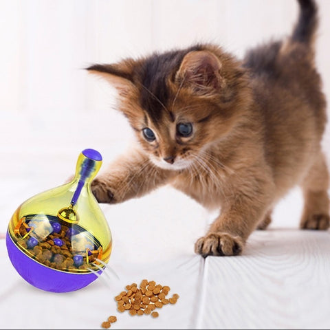 Pet Dog Fun Bowl Feeder Cat Feeding Toys Pets Tumbler Leakage Food Ball Pet Training Exercise Fun Bowl Gamelle  Comedero Gato 25