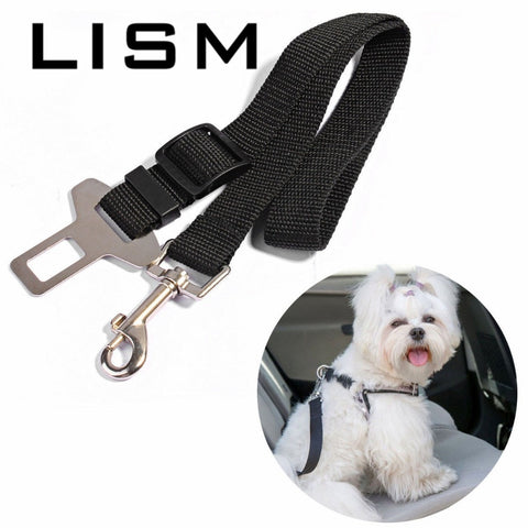 Vehicle Car Pet Dog Seat Belt Puppy Car Seatbelt Harness Lead Clip Safety Lever Auto Traction Products Pet Car Carrier Supplies