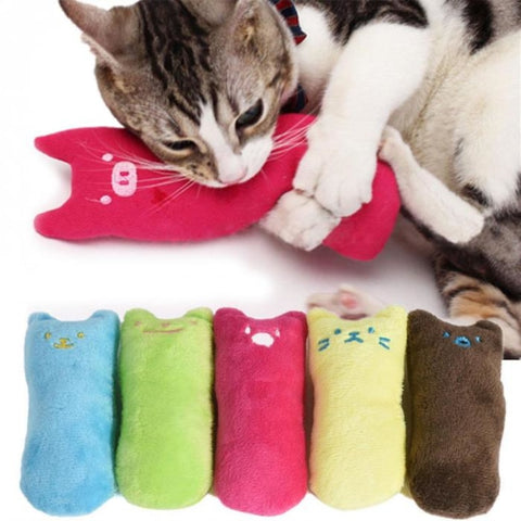 Creative Cute Pillow Scratch Crazy Cat Kicker Catnip Chew Toy Teeth Grinding Pet Funny Cat Toys  Kitten Playing Pet Scratch