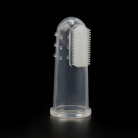 Carrywon New Arrival Pet Finger Toothbrush Super Soft  Dog Cat Brush Bad Breath Tartar Teeth Care Pets Cleaning Supplies