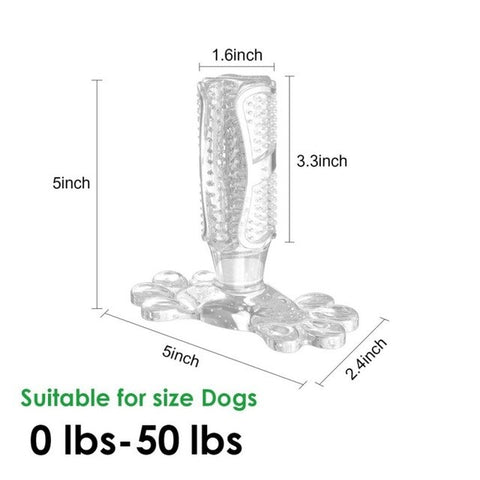 Dog toothbrush Pet mint Chew Toy Brushing Puppy Teething Brush for Doggy Pets Oral Care Stick Bite Toys for Dog Supplies