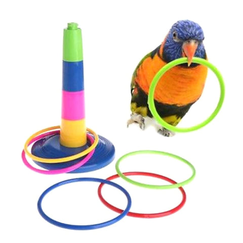 Parrot Intelligence Development Educational Interactive Bird Toy Parrot Ferrule Toy Bird Training Puzzle Toy