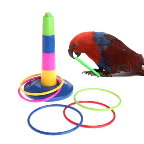 Parrot Intelligence Development Educational Interactive Bird Toy Parrot Ferrule Toy Bird Training Puzzle Toy
