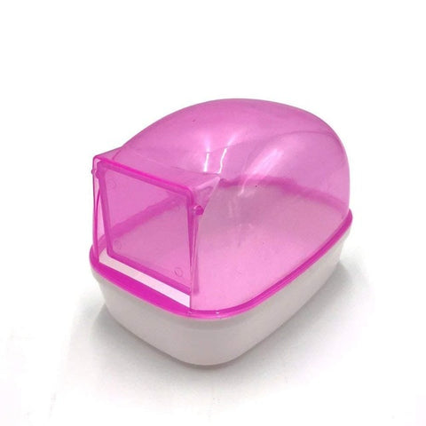 LanLan Dustproof Plastic Cute Small Pet Hamster Bathroom Sauna Bathtub Playing Box-30